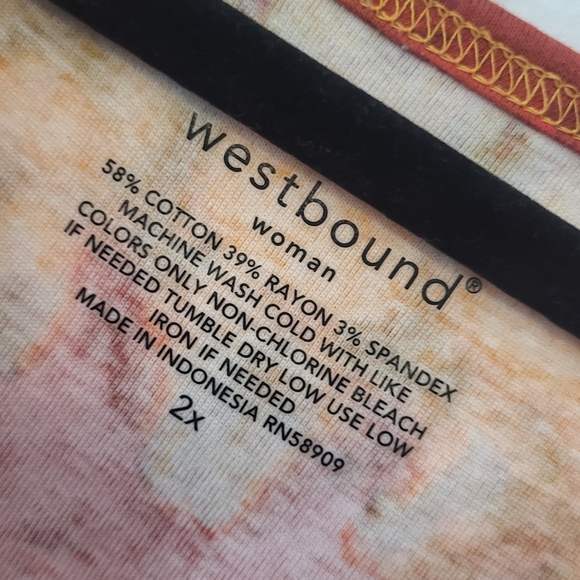 Womans Size 2X Plus Size Westbound Blouse Long Sleeve Preowned - Picture 8 of 11